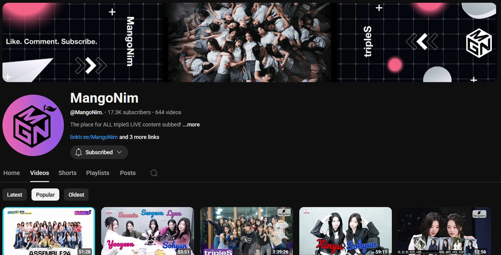 Mangonim Youtube